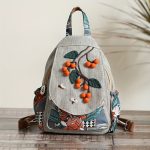 Cute persimmon accessory small backpack, multi-functional and practical multi-compartment vacation backpack